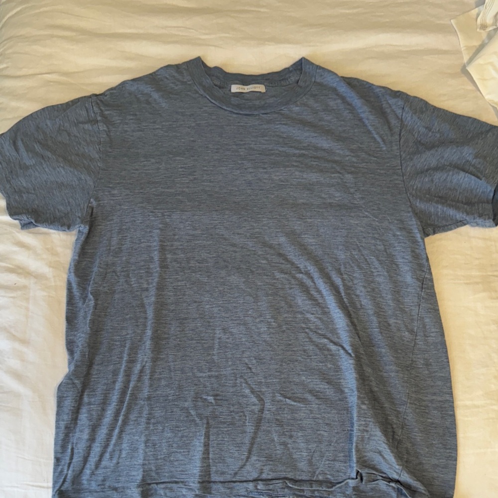 John Elliott Heather Blue Short Sleeve Tee
